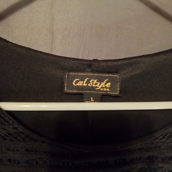 Cal style black mesh above the knee dress - Picture 5 of 5